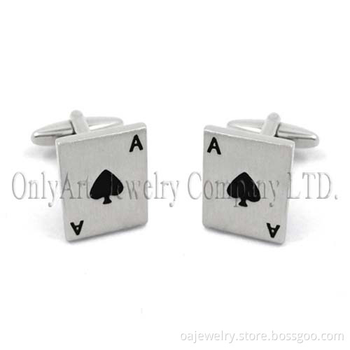 Cheapest Price Poker Gambling Custom Cufflinks (OACL0423)